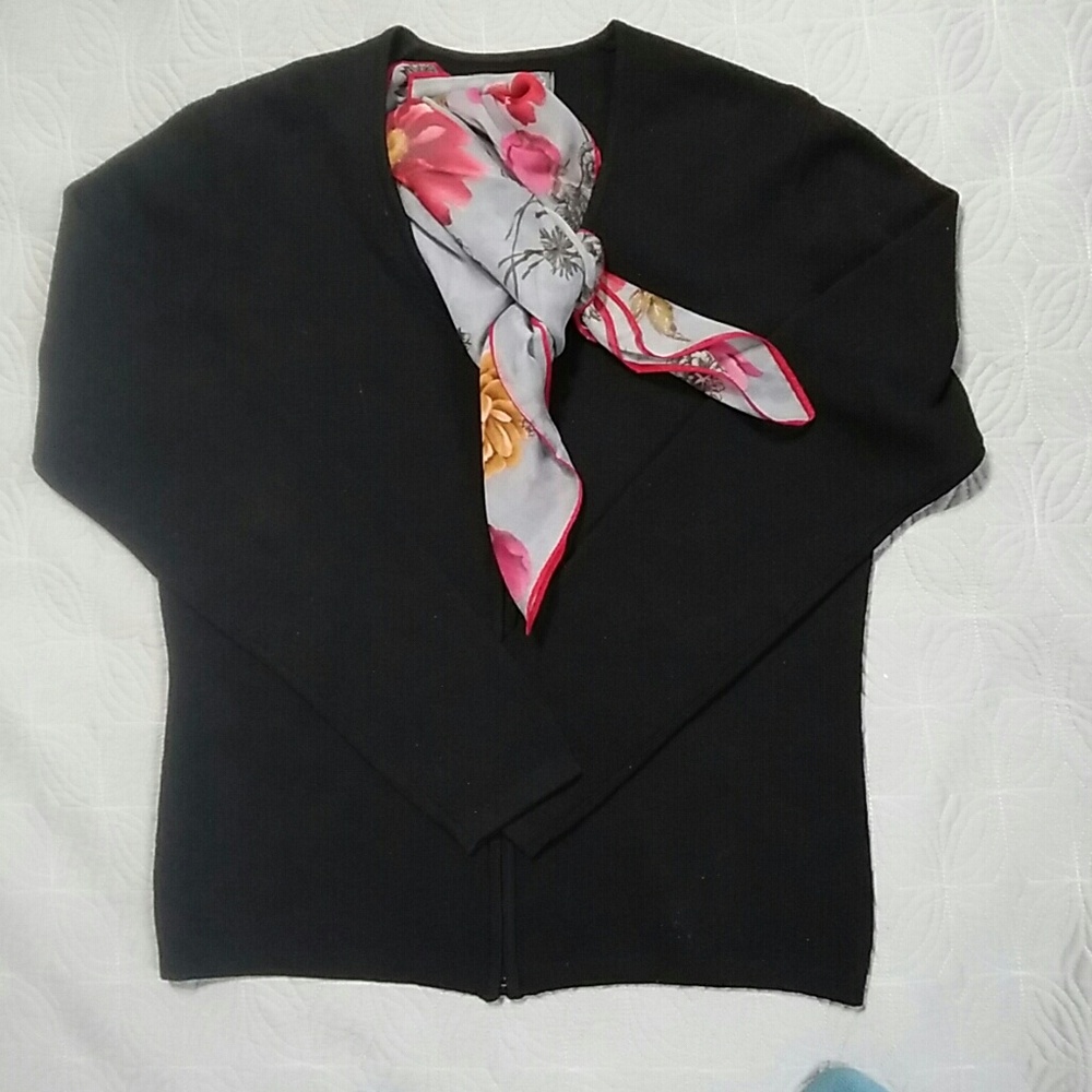 Classy zip up Banana Republic wool sweater.